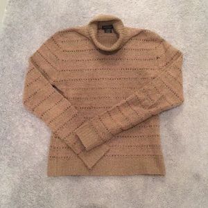 Buffalo Light Brown Striped Turtleneck Sweater